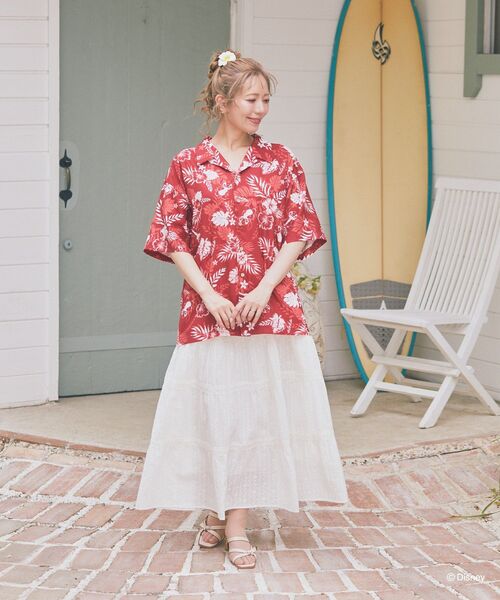 Areeam（アリーム）の「コットンレーススカート（スカート・レディース・オフホワイト/レッド・FREE）」の14枚目の写真