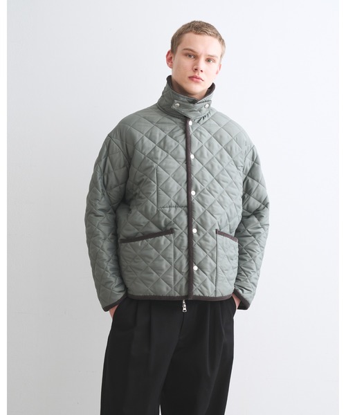 Traditional Weatherwear（トラディショナルウェザーウェア）の「WAVERLY STUDS SHORT（ダウンジャケット/コート・メンズ・セージグリーン/ブラック/ネイビー・38/36/34）」の9枚目の写真