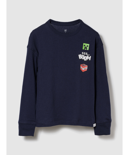 GAP（ギャップ）の「GapKids | マインクラフト グラフィックTシャツ（Tシャツ/カットソー・キッズ・ネイビー/グレー/ブラック・110cm/120cm/130cm/140cm/150cm/160cm）」の10枚目の写真