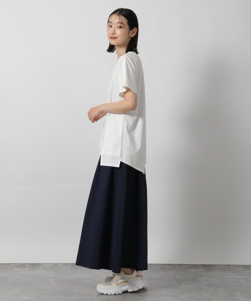 LAKOLE(ラコレ)の「ウエストデザイン半袖T / 576209(Tシャツ/カットソー・レディース・ブラック/オフホワイト/カーキ・FREE)」の5枚目の写真