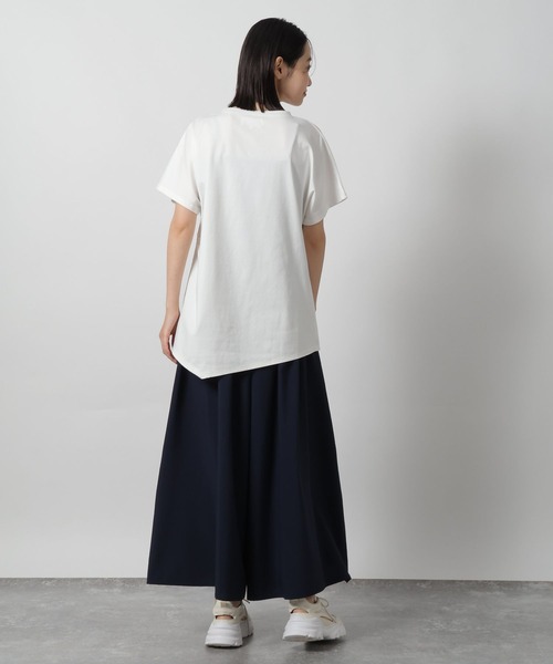 LAKOLE(ラコレ)の「ウエストデザイン半袖T / 576209(Tシャツ/カットソー・レディース・ブラック/オフホワイト/カーキ・FREE)」の6枚目の写真