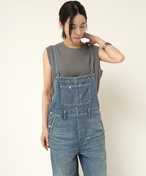 美品 RNA-N ツールポケオーバーオール サロペット ゆったり ベージュ 美品 RNA-N ツールポケオーバーオール サロペット ゆったり