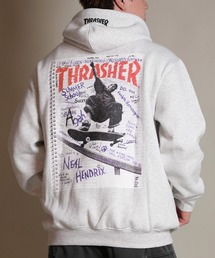 THRASHER/スラッシャー プルオーバー パーカー スウェット フーディー バックプリント 裏起毛 254TH1PK068