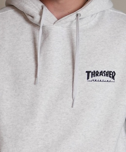 THRASHER(スラッシャー)の「THRASHER/スラッシャー プルオーバー パーカー スウェット フーディー バックプリント 裏起毛 254TH1PK068(パーカー・メンズ・ブラック/ホワイト・L/XL/M)」の9枚目の写真