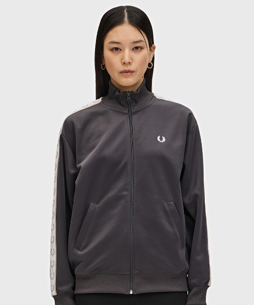 フレッドペリー　トラックジャケット Tape Detail Track Jacket(S 395：DARK CARBON): | FRED PERRY