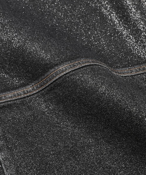 GANNI（ガニー）の「Shimmery Foil Denim Stary（デニムパンツ・レディース・ブラック系その他・25/26/27）」の4枚目の写真