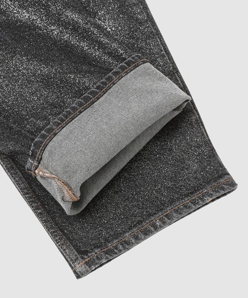 GANNI（ガニー）の「Shimmery Foil Denim Stary（デニムパンツ・レディース・ブラック系その他・25/26/27）」の5枚目の写真