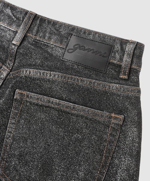GANNI（ガニー）の「Shimmery Foil Denim Stary（デニムパンツ・レディース・ブラック系その他・25/26/27）」の6枚目の写真