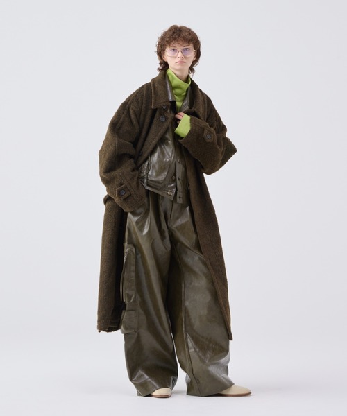 soerte ヴィンテージライクミリタリージャケット Vintage like military short jacket ( fake leather