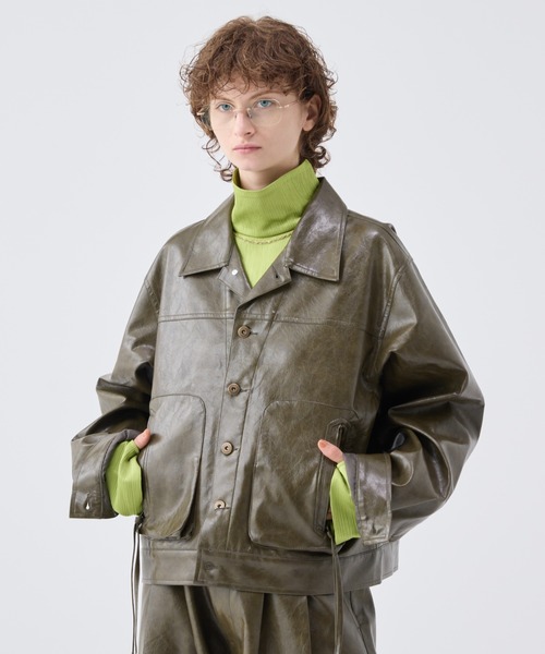 soerte（ソエルテ）の「Vintage like military short jacket ( fake