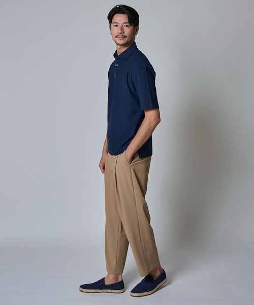 TETE HOMME(テットオム)の「ワンタック テーパードイージースラックス(スラックス・メンズ・ブラック/ベージュ/ネイビー・マルチサイズ)」の14枚目の写真