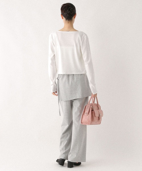 Heather（ヘザー）の「パターンメッシュカーディガン/キャミ2P　579568（アンサンブル・レディース・ネイビー/オフホワイト/グレー・FREE）」の11枚目の写真