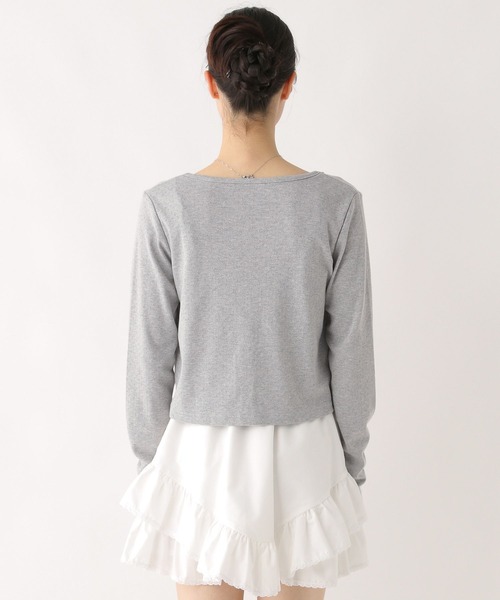 Heather（ヘザー）の「パターンメッシュカーディガン/キャミ2P　579568（アンサンブル・レディース・ネイビー/オフホワイト/グレー・FREE）」の20枚目の写真