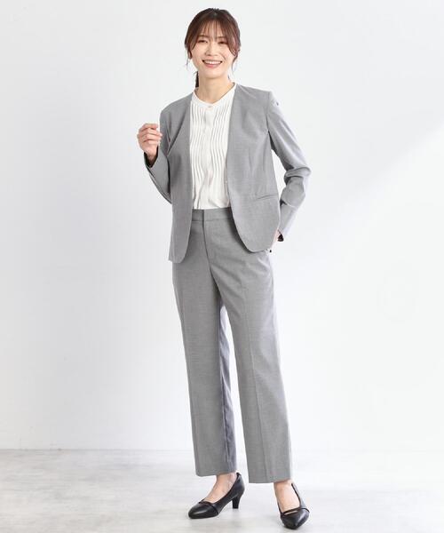 Reflect(リフレクト)の「【洗える/セットアップ可】ストレートラインパンツ(その他パンツ・レディース・グレー/サンドベージュ/ネイビー・09/11/13/07/15 /17/05)」の4枚目の写真
