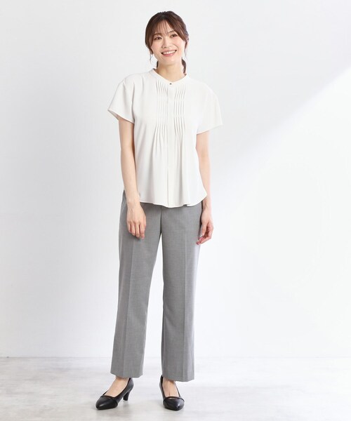 Reflect(リフレクト)の「【洗える/セットアップ可】ストレートラインパンツ(その他パンツ・レディース・グレー/サンドベージュ/ネイビー・09/11/13/07/15 /17/05)」の7枚目の写真