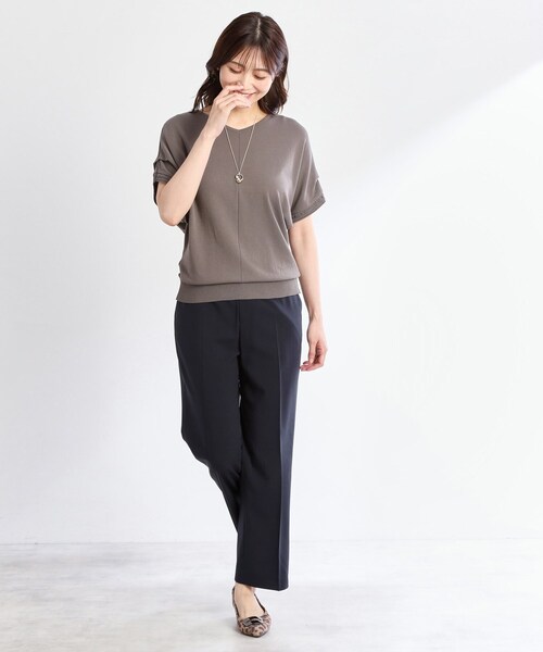 Reflect(リフレクト)の「【洗える/セットアップ可】ストレートラインパンツ(その他パンツ・レディース・グレー/サンドベージュ/ネイビー・09/11/13/07/15 /17/05)」の16枚目の写真