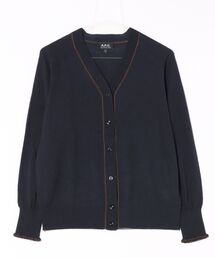 新品未着用　A.P.C. ハイゲージ　コットンカーディガン　アーペーセー コットン L A.P.C.(アーペーセー) カーディガン(レディース