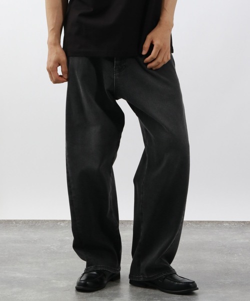 Nathページ カーブシルエット】ストレッチツイストデニムパンツ（デニム