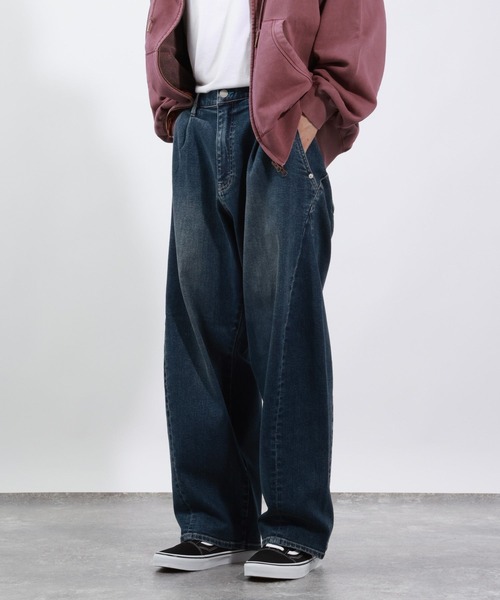 BAYFLOW（ベイフロー）の「【カーブシルエット】ストレッチツイストデニムパンツ（デニムパンツ・メンズ・ブラック/ブルー・MEDIUM/LARGE）」の11枚目の写真