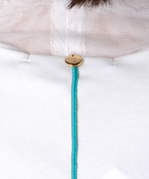 Cepica(セピカ)の「【MARECHAL TERRE / マルシャルテル】バイカラーチュールトップス(Tシャツ/カットソー・レディース・ブルー/ホワイト/ブラック・FREE)」の6枚目の写真