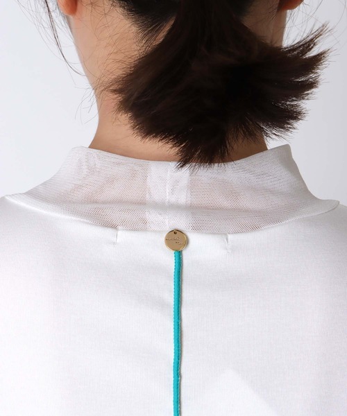 Cepica(セピカ)の「【MARECHAL TERRE / マルシャルテル】バイカラーチュールトップス(Tシャツ/カットソー・レディース・ブルー/ホワイト/ブラック・FREE)」の7枚目の写真