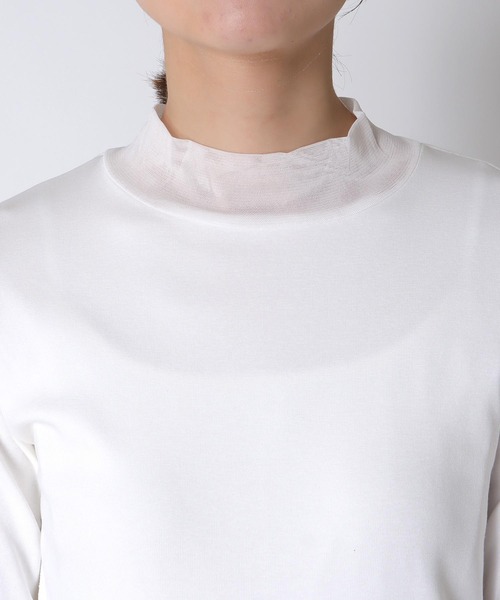 Cepica(セピカ)の「【MARECHAL TERRE / マルシャルテル】バイカラーチュールトップス(Tシャツ/カットソー・レディース・ブルー/ホワイト/ブラック・FREE)」の8枚目の写真