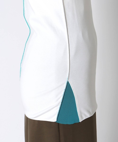 Cepica(セピカ)の「【MARECHAL TERRE / マルシャルテル】バイカラーチュールトップス(Tシャツ/カットソー・レディース・ブルー/ホワイト/ブラック・FREE)」の10枚目の写真