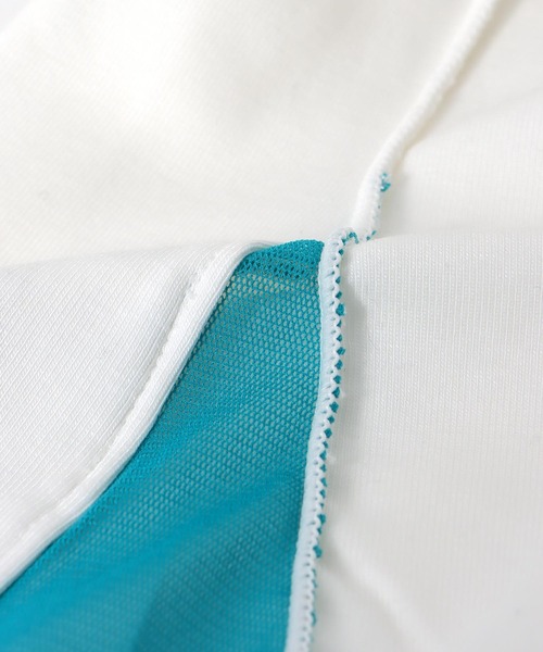 Cepica(セピカ)の「【MARECHAL TERRE / マルシャルテル】バイカラーチュールトップス(Tシャツ/カットソー・レディース・ブルー/ホワイト/ブラック・FREE)」の11枚目の写真