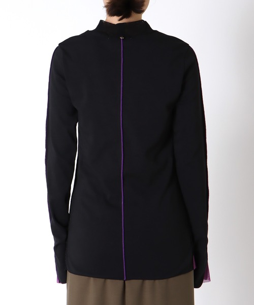 Cepica(セピカ)の「【MARECHAL TERRE / マルシャルテル】バイカラーチュールトップス(Tシャツ/カットソー・レディース・ブルー/ホワイト/ブラック・FREE)」の14枚目の写真