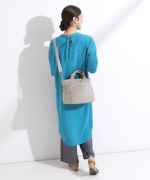 SHOO・LA・RUE（シューラルー）の「【撥水/2WAY】フロントポケット トートバッグ（トートバッグ・レディース・ブラック/グレー/ベビーピンク・00）」の8枚目の写真