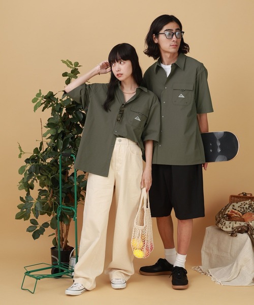 GLOBAL WORK(グローバルワーク)の「KELTYコラボシャツ/半袖/576833(シャツ/ブラウス・メンズ・ネイビー/ベージュ/オリーブ・SMALL/MEDIUM/LARGE)」の18枚目の写真