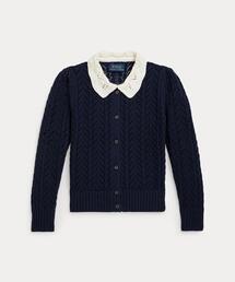 POLO RALPH LAUREN CHILDRENSWEAR（ポロ ラルフ ローレン チルドレンズウェア）の「ポインテールニット コットン カーディガン（カーディガン/ボレロ・キッズ）」