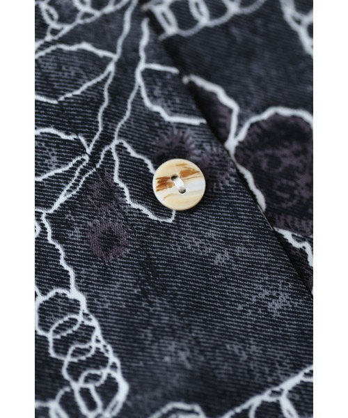 cawaii（カワイイ）の「ゆったり心地よい刺繍風プリントのロングワンピース（紐リボン付き）（ワンピース・レディース・ブラック・FREE）」の5枚目の写真
