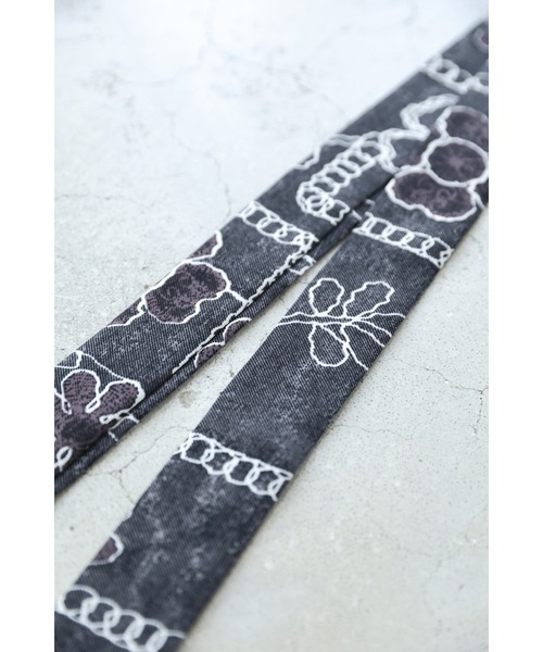 cawaii（カワイイ）の「ゆったり心地よい刺繍風プリントのロングワンピース（紐リボン付き）（ワンピース・レディース・ブラック・FREE）」の9枚目の写真