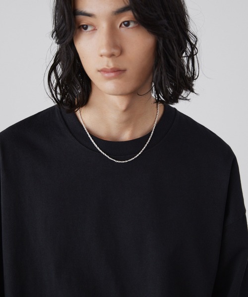 LUENNA（ルエナ）の「【LUENNA】Twist Chain Short Necklace / ツイストチェーンショートネックレス（ネックレス・メンズ・シルバー・FREE）」の4枚目の写真