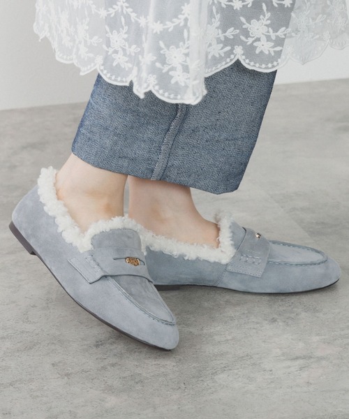 NICAL（ニカル）の「【NICAL】【本革】カーリーファーコインローファー/554302（モカシン/デッキシューズ・レディース・ブルー/ブラック/ブラウン・25.0cm/22.5cm/22.0cm/23.5cm/23.0cm/24.5cm/24.0cm/25.5cm）」の17枚目の写真