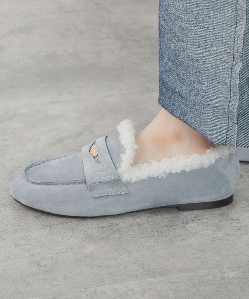 NICAL（ニカル）の「【NICAL】【本革】カーリーファーコインローファー/554302（モカシン/デッキシューズ・レディース・ブルー/ブラック/ブラウン・25.0cm/22.5cm/22.0cm/23.5cm/23.0cm/24.5cm/24.0cm/25.5cm）」の18枚目の写真