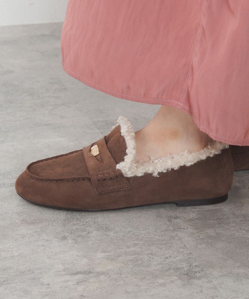 NICAL（ニカル）の「【NICAL】【本革】カーリーファーコインローファー/554302（モカシン/デッキシューズ・レディース・ブルー/ブラック/ブラウン・25.0cm/22.5cm/22.0cm/23.5cm/23.0cm/24.5cm/24.0cm/25.5cm）」の14枚目の写真