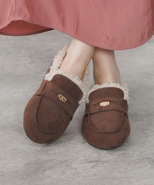 NICAL（ニカル）の「【NICAL】【本革】カーリーファーコインローファー/554302（モカシン/デッキシューズ・レディース・ブルー/ブラック/ブラウン・25.0cm/22.5cm/22.0cm/23.5cm/23.0cm/24.5cm/24.0cm/25.5cm）」の16枚目の写真