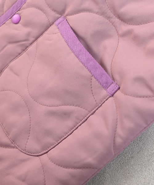 Life Support Products(ライフサポートプロダクツ)の「【マシンウォッシャブル】ヒョウタンキルトカーディガンジャケット(ブルゾン・キッズ・ラベンダー/ネイビー/ピンク/マスタード/カーキ/ブラック・100/95/90/80/110/150/140/130/120)」の17枚目の写真