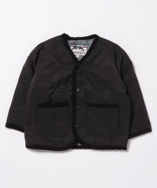 Life Support Products(ライフサポートプロダクツ)の「【マシンウォッシャブル】ヒョウタンキルトカーディガンジャケット(ブルゾン・キッズ・ラベンダー/ネイビー/ピンク/マスタード/カーキ/ブラック・100/95/90/80/110/150/140/130/120)」の8枚目の写真