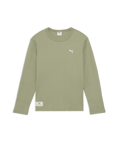 PUMA（プーマ）の「PUMA プーマ メンズ プーマ クラス MX 長袖 Tシャツ（Tシャツ/カットソー・メンズ・ホワイト系その他/オフホワイト/ブラック・LARGE/MEDIUM/SMALL/X-LARGE/XX-LARGE）」の2枚目の写真