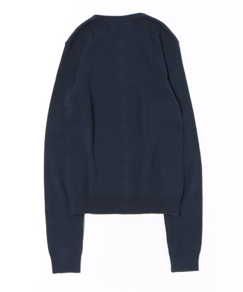 agnes b.（アニエスベー）の「コットン ニット 長袖 カーディガンプレッション ”Swing”（カーディガン/ボレロ・レディース・ネイビー・3/2/1）」の2枚目の写真