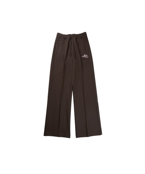 MSGM(エムエスジーエム)の「【NEW】MSGM NEW刺繍ロゴ スウェットパンツ(スウェットパンツ・レディース・ホワイト/ダークブラウン・S)」の2枚目の写真