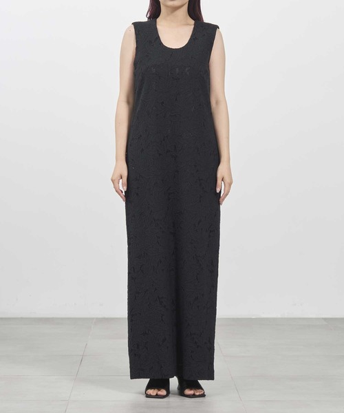 louren/ローレン】flower jacquard lace dress/フラワージャガード