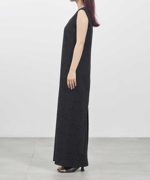 louren/ローレン】flower jacquard lace dress/フラワージャガード