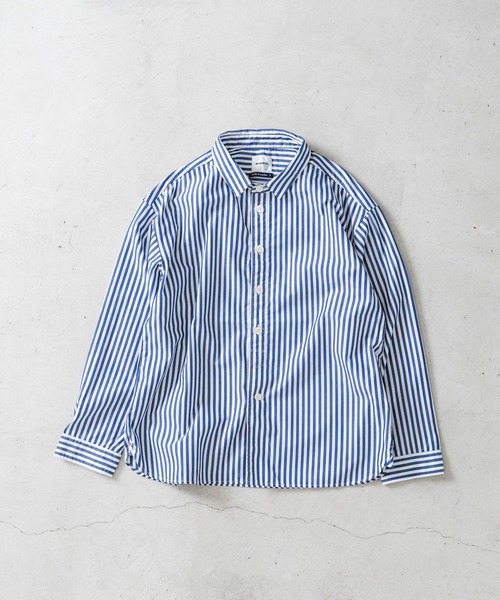 quadro（クオドロ）の「ブロードストライプ裾ダーツレギュラーシャツ（シャツ/ブラウス・レディース・その他1/その他2・FREE）」の2枚目の写真