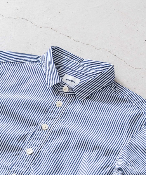 quadro（クオドロ）の「ブロードストライプ裾ダーツレギュラーシャツ（シャツ/ブラウス・レディース・その他1/その他2・FREE）」の5枚目の写真