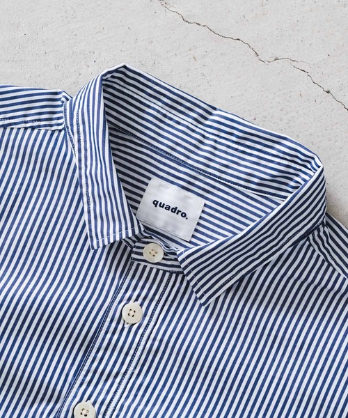 quadro（クオドロ）の「ブロードストライプ裾ダーツレギュラーシャツ（シャツ/ブラウス・レディース・その他1/その他2・FREE）」の6枚目の写真