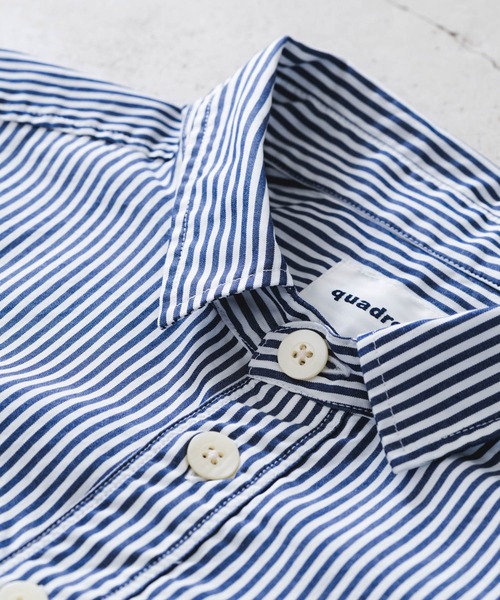 quadro（クオドロ）の「ブロードストライプ裾ダーツレギュラーシャツ（シャツ/ブラウス・レディース・その他1/その他2・FREE）」の7枚目の写真